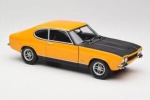 Ford Capri 2600 RS Signal Kollane Mustaga Minichamps 1:18 180089070 Metall - pilt 6/8