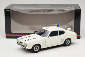 Ford Capri Autobahnpolizei Dusseldorf Minichamps 1:18 150089090 Metall - pilt 8/8