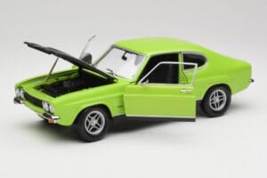 Ford Capri Mk1 RS 2600 Roheline & Must Minichamps 1:18 150089075 Metall - pilt 2/8