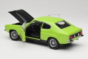 Ford Capri Mk1 RS 2600 Roheline & Must Minichamps 1:18 150089075 Metall - pilt 5/8