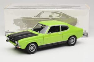 Ford Capri Mk1 RS 2600 Roheline & Must Minichamps 1:18 150089075 Metall - pilt 8/8