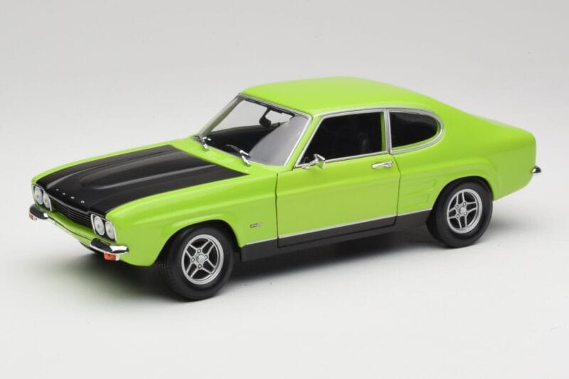Ford Capri Mk1 RS 2600 Roheline & Must Minichamps 1:18 150089075 Metall