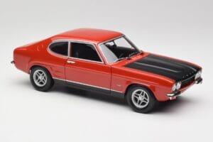 Ford Capri Mk1 RS 2600 Punane & Must Minichamps 1:18 150089076 Metall - pilt 6/8