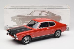 Ford Capri Mk1 RS 2600 Punane & Must Minichamps 1:18 150089076 Metall - pilt 8/8