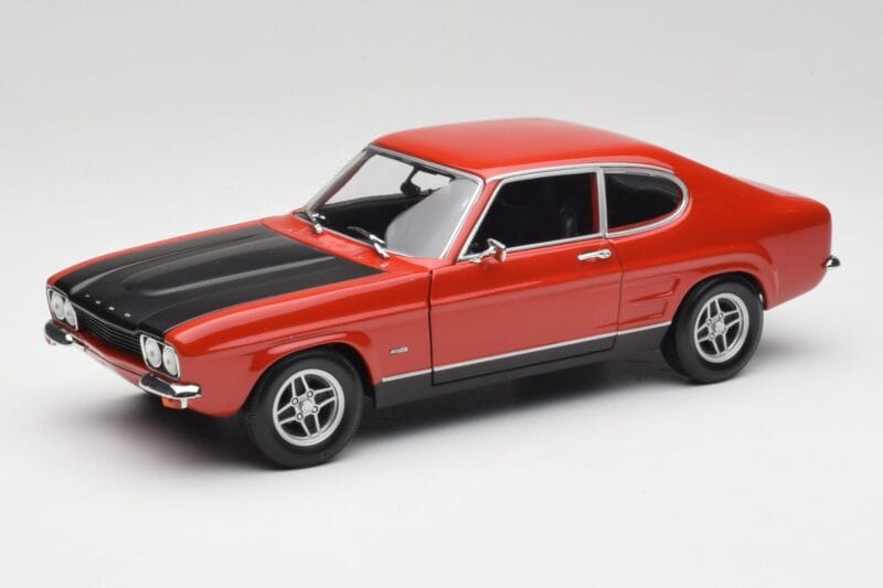Ford Capri Mk1 RS 2600 Punane & Must Minichamps 1:18 150089076 Metall