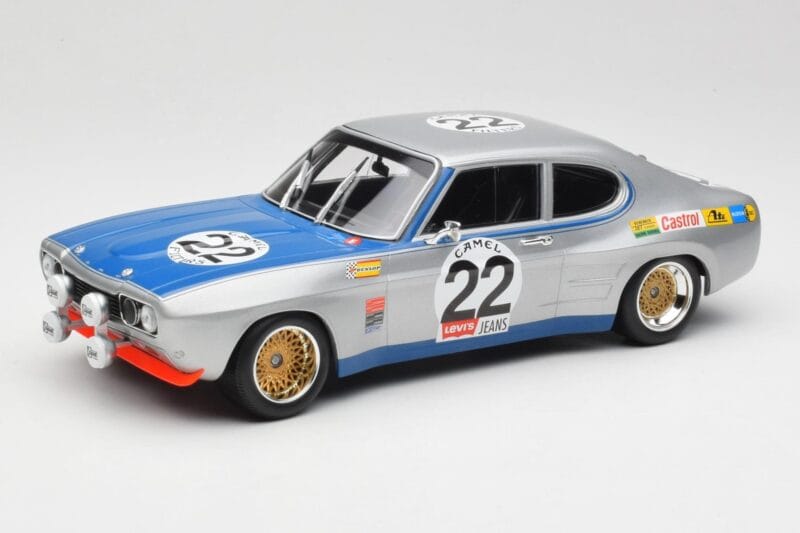 Ford Capri Mk1 RS 2600 #22 Ford Koln D. Glemser / A. Soler-Roig Winners 24 Hours of Spa 1971 Minichamps 1:18 155718522 Metall
