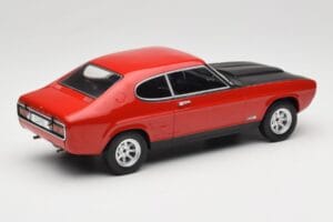 Ford Capri Mk1 RS 2600 Punane Musta Kapotiga MCG 1:18 MCG18538 Metall - pilt 2/6