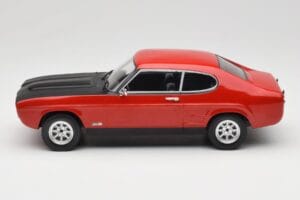 Ford Capri Mk1 RS 2600 Punane Musta Kapotiga MCG 1:18 MCG18538 Metall - pilt 3/6