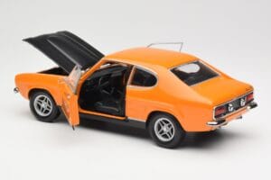 Ford Capri Mk1 RS 2600 Signal Orange Must Minichamps 1:18 150089077 Metall - pilt 5/8