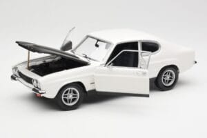 Ford Capri Mk1 RS 2600 Valge Must Minichamps 1:18 150089078 Metall - pilt 2/8