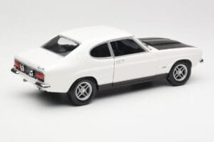 Ford Capri Mk1 RS 2600 Valge Must Minichamps 1:18 150089078 Metall - pilt 3/8