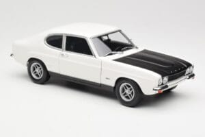 Ford Capri Mk1 RS 2600 Valge Must Minichamps 1:18 150089078 Metall - pilt 6/8