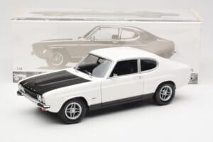 Ford Capri Mk1 RS 2600 Valge Must Minichamps 1:18 150089078 Metall - pilt 8/8