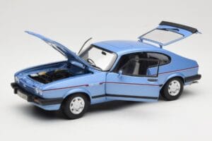 Ford Capri Mk3 2.8 Injection Paris Blue Norev 1:18 182764 Metall - pilt 2/8