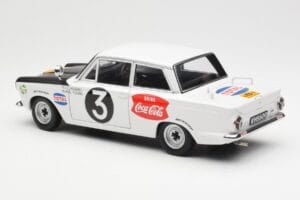 Ford Cortina Mk1 #3 P. Hughes / B. Young African Safari Rally 1964 AUTOart 1:18 86428 Metall - pilt 7/8