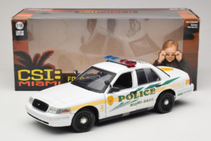 Ford Crown Victoria Police Interceptor CSI Miami GreenLight 1:18 13514 Metall - pilt 6/6