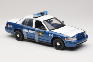 Ford Crown Victoria Police Interceptor The Walking Dead Greenlight 1:18 12957 Metall - pilt 4/6