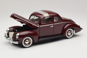 Ford Deluxe Coupe Tumepunane ERTL 1:18 7936 Metall - pilt 2/7
