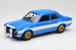 Ford Escort Mk1 RS 1600 Sinine Valge Triibud Minichamps 1:18 100688102 Metall