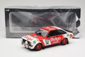 Ford Escort Mk2 RS 1800 #14 Droogmans / Joosten Belga 3rd Place Lotto Haspengouw Rally 1983 Minichamps 1:18 155838714 Metall - pilt 6/6
