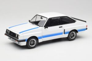 Ford Escort Mk2 RS 2000 X-Pack Diamond Valge & Sinine Stripe MCG 1:18 MCG18350 Metall