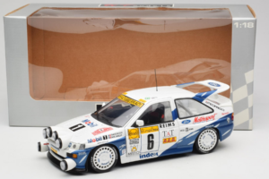 Ford Escort RS Cosworth Mobil 1 #6 F. Delecour / D. Grataloup Rally Monte Carlo Night Version Winner 1994 UT Models 1:18 3945 - pilt 8/8