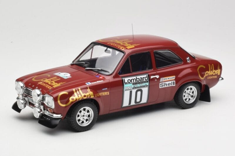 Ford Escort RS 1600 Mk1 #10 H. Mikkola / J. Davenport RAC Rally 1974 IXO 1:18 18RMC047C Metall