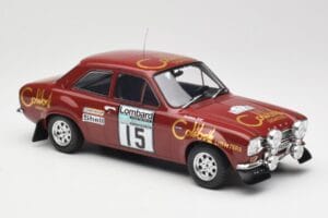 Ford Escort RS 1600 Mk1 #15 M. Alen / I. Kivimäki RAC Rally 1974 IXO 1:18 18RMC047B Metall - pilt 4/6