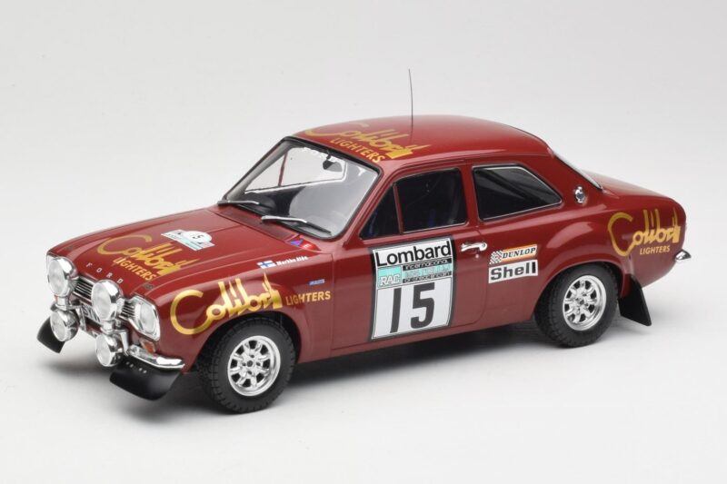 Ford Escort RS 1600 Mk1 #15 M. Alen / I. Kivimäki RAC Rally 1974 IXO 1:18 18RMC047B Metall