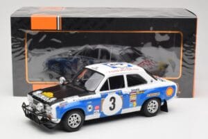 Ford Escort RS 1600 Mk1 #3 V. Preston Jr. / B. Smith Safari Rally 1973 IXO 1:18 18RMC075B Metall - pilt 6/6