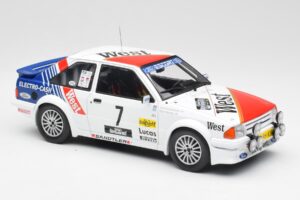 Ford Escort RS Turbo #7 Lotto Haspengouw Rally 1985 MCG 1:18 MCG18421 Metall - pilt 4/6