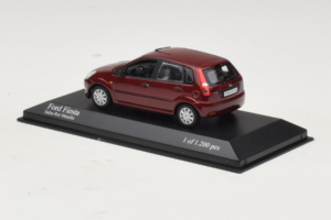 Ford Fiesta Mk5 Punane Metallik Minichamps 1:43 400081101 Metall - pilt 3/4