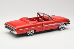 Ford Galaxie 500 Kabriolett Punane Sun Star 1:18 1420 Metall - pilt 3/8