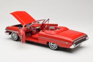 Ford Galaxie 500 Kabriolett Punane Sun Star 1:18 1420 Metall - pilt 5/8