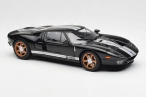 Ford GT Must Valgete Triipudega AUTOart 1:18 73023 Metall - pilt 6/8