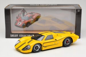 Ford GT40 Mk IV Kollane 1967 Shelby Collectibles 1:18 31414S Metall - pilt 8/8