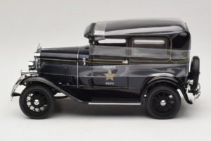 Ford Model A Tudor Police Car Motor City 1:18 43008 Metall - pilt 3/6