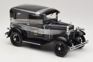 Ford Model A Tudor Police Car Motor City 1:18 43008 Metall - pilt 4/6