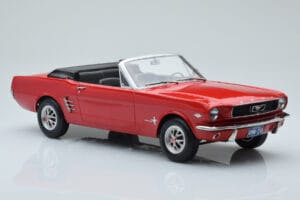 Ford Mustang Kabriolett Punane Norev 1:18 182810 Metall - pilt 4/6