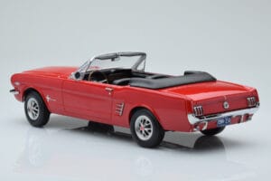 Ford Mustang Kabriolett Punane Norev 1:18 182810 Metall - pilt 5/6