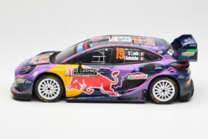 Ford Puma Rally1 #19 S. Loeb / I. Galmiche Rally Monte Carlo Winner 2022 IXO 1:18 18RMC110 Metall - pilt 3/6