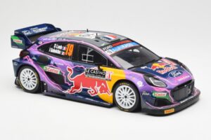 Ford Puma Rally1 #19 S. Loeb / I. Galmiche Rally Monte Carlo Winner 2022 IXO 1:18 18RMC110 Metall - pilt 4/6