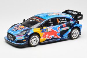 Ford Puma Rally1 #8 O. Tanak / M. Jarveoja 3rd Rally Central Europe 2023 IXO 1:18 18RMC187 Metall