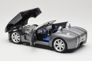 Shelby Cobra Kabriolett Grey Metallic Hot Wheels 1:18 G7220 Metall - pilt 5/8