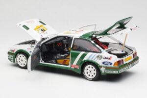 Ford Sierra RS Cosworth #8 D. Auriol / B. Occelli Rally Tour de Corse 1988 AUTOart 1:18 88812 Metall - pilt 5/8