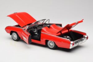 Ford Thunderbird Kabriolett Punane Anson 1:18 30334 Metall - pilt 5/8