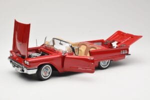 Ford Thunderbird Kabriolett Punane Sun Star 1:18 4311 Metall - pilt 2/8