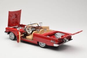 Ford Thunderbird Kabriolett Punane Sun Star 1:18 4311 Metall - pilt 5/8