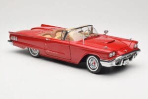 Ford Thunderbird Kabriolett Punane Sun Star 1:18 4311 Metall - pilt 6/8