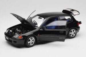 Honda Civic SiR II EG6 VTEC Must LCD 1:18 LCD18018-BL Metall - pilt 2/9
